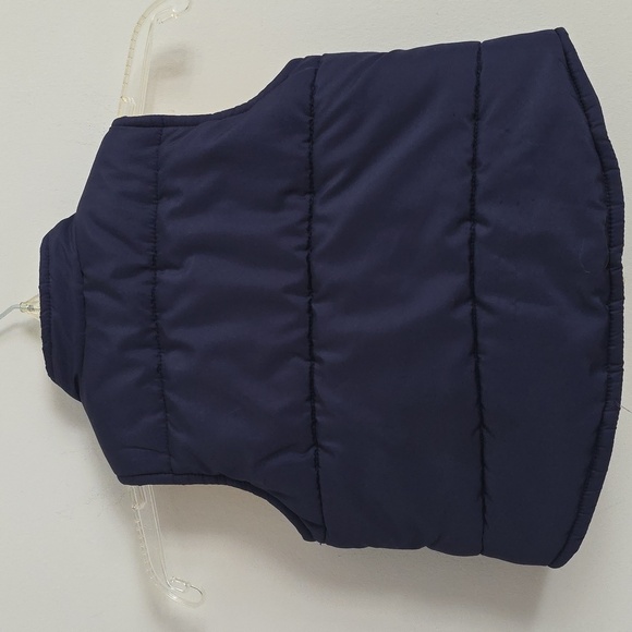 JANIE AND JACK | Reversible puffer Vest Jacket Navy Yellow Sz 2T - Picture 2 of 5